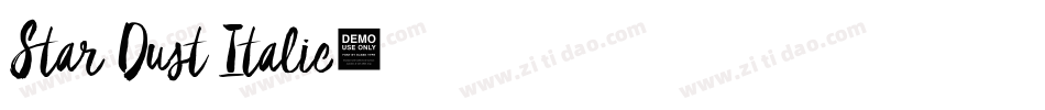 Star Dust Italic字体转换